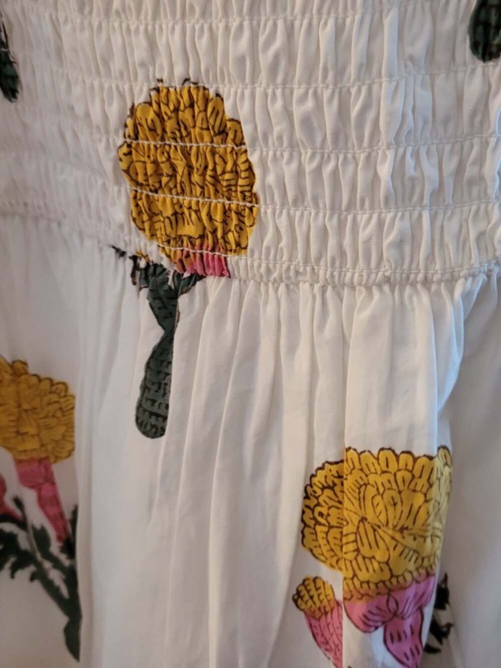 Marea Cora Floral Print Midi Dress in Marigold - Picture 13 of 16